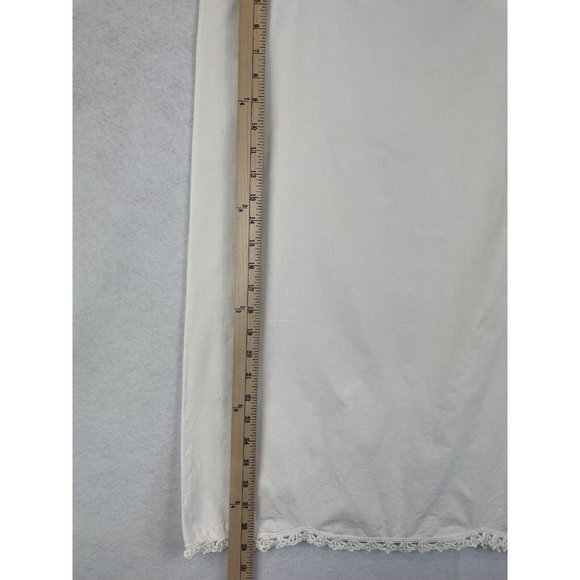 Vintage Hand Embroidered Pillowcase Hand Crocheted Lace Trim Southern Belle - Picture 10 of 12